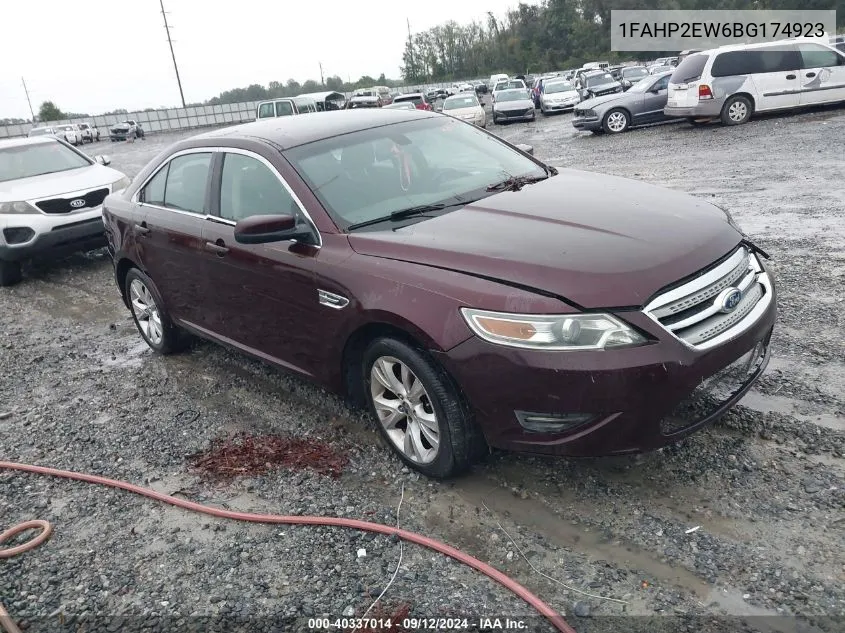 2011 Ford Taurus Sel VIN: 1FAHP2EW6BG174923 Lot: 40337014