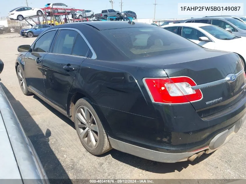 2011 Ford Taurus Limited VIN: 1FAHP2FW5BG149087 Lot: 40341676