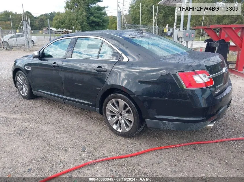 2011 Ford Taurus Limited VIN: 1FAHP2FW4BG113309 Lot: 40363945