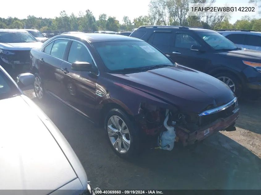 2011 Ford Taurus Sel VIN: 1FAHP2EW8BG142202 Lot: 40369860