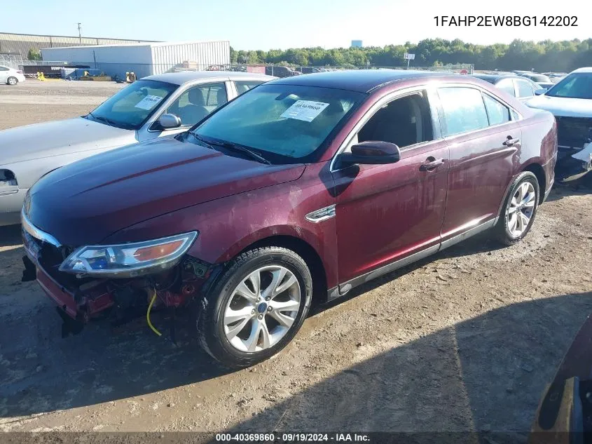 2011 Ford Taurus Sel VIN: 1FAHP2EW8BG142202 Lot: 40369860