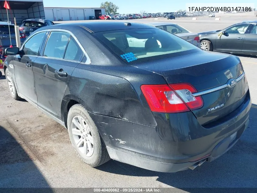 1FAHP2DW4BG147186 2011 Ford Taurus Se