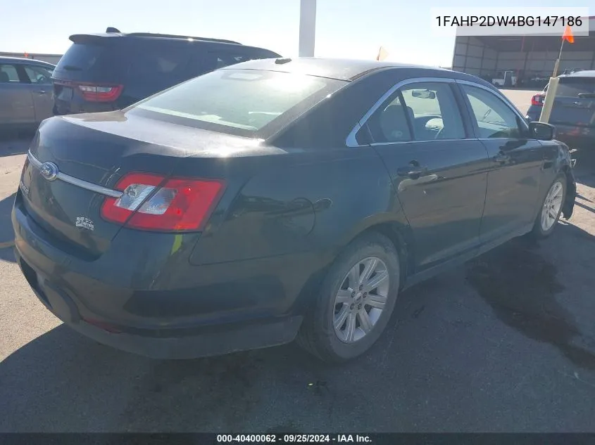 1FAHP2DW4BG147186 2011 Ford Taurus Se