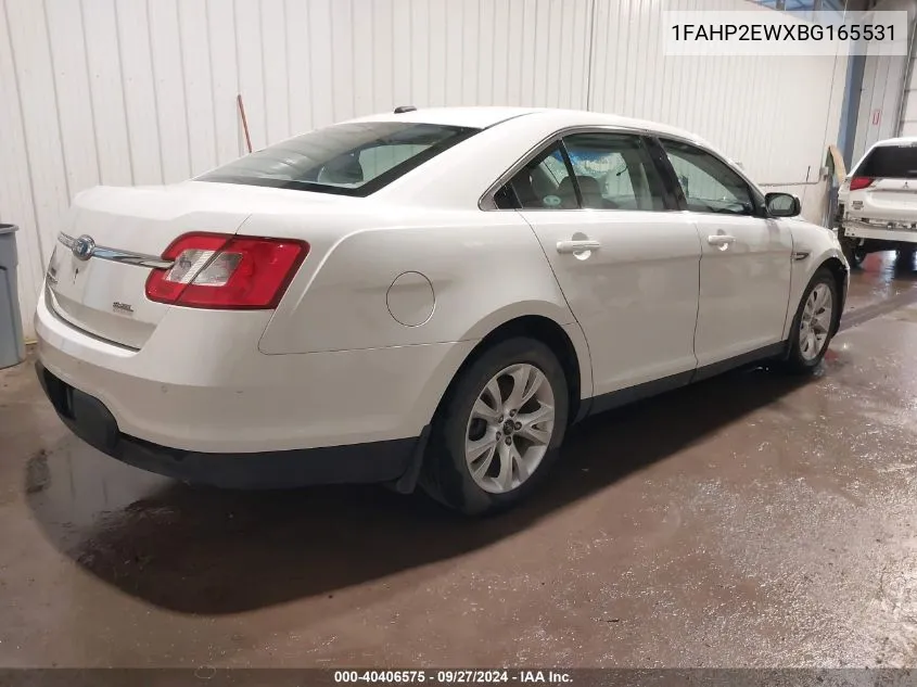 1FAHP2EWXBG165531 2011 Ford Taurus Sel