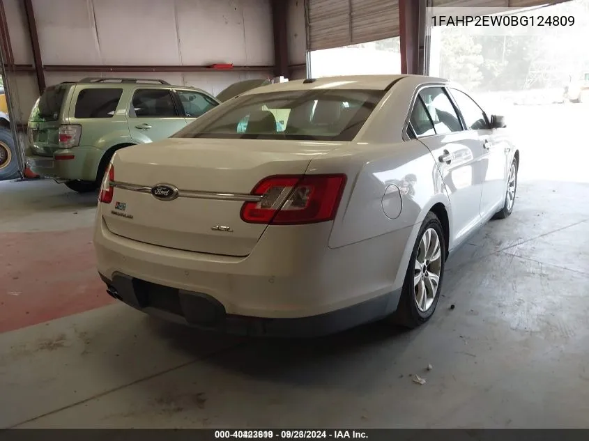 2011 Ford Taurus Sel VIN: 1FAHP2EW0BG124809 Lot: 40423619