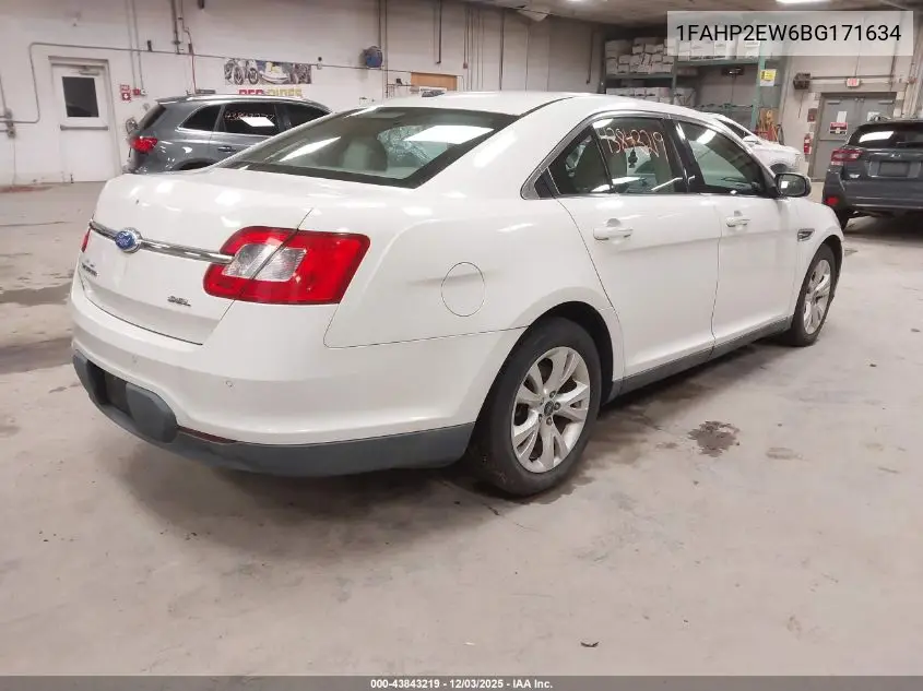 1FAHP2EW6BG171634 2011 Ford Taurus Sel