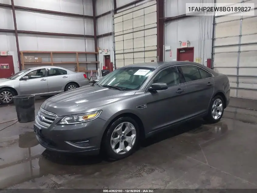 1FAHP2EW8BG189827 2011 Ford Taurus Sel