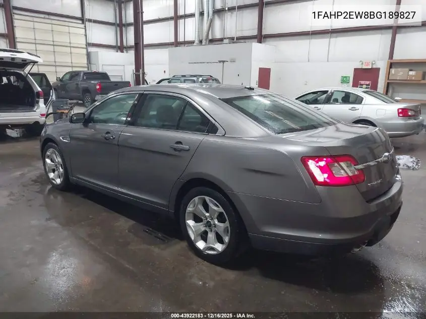 1FAHP2EW8BG189827 2011 Ford Taurus Sel