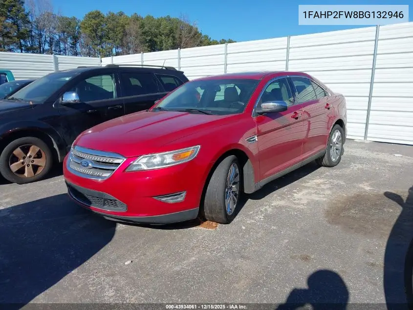 1FAHP2FW8BG132946 2011 Ford Taurus Limited