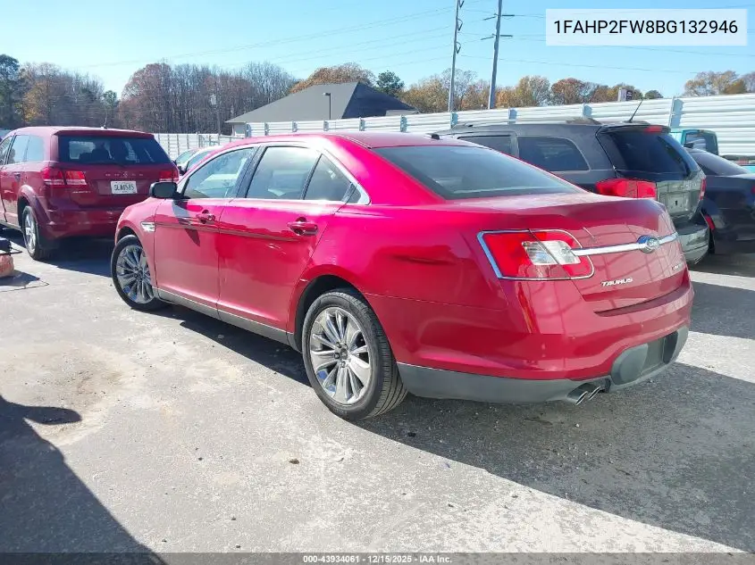 1FAHP2FW8BG132946 2011 Ford Taurus Limited