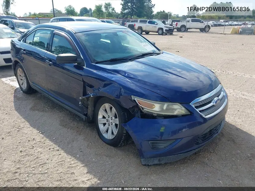 1FAHP2DW8BG165836 2011 Ford Taurus Se