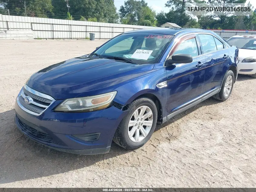 1FAHP2DW8BG165836 2011 Ford Taurus Se