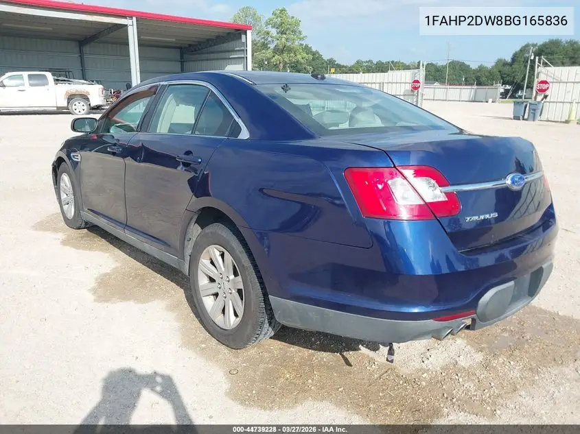 1FAHP2DW8BG165836 2011 Ford Taurus Se