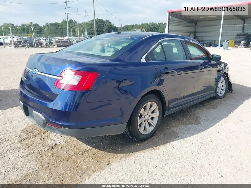 1FAHP2DW8BG165836 2011 Ford Taurus Se