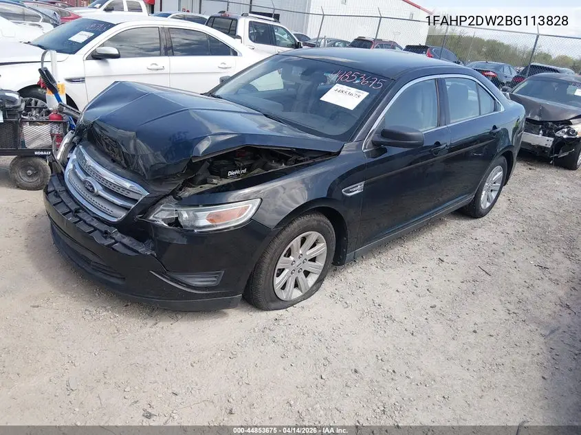 1FAHP2DW2BG113828 2011 Ford Taurus Se