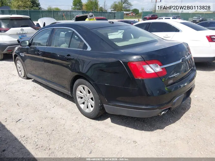 1FAHP2DW2BG113828 2011 Ford Taurus Se