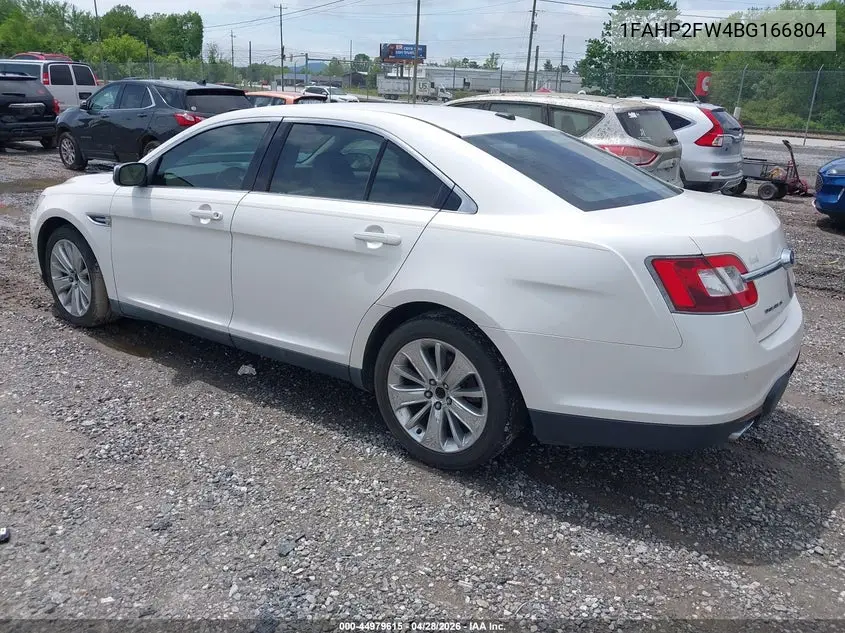 1FAHP2FW4BG166804 2011 Ford Taurus Limited