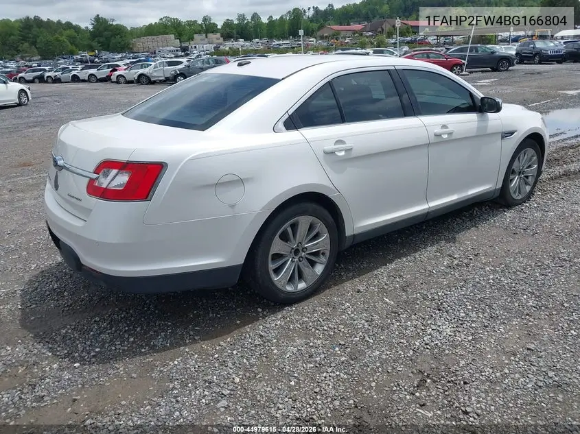 1FAHP2FW4BG166804 2011 Ford Taurus Limited