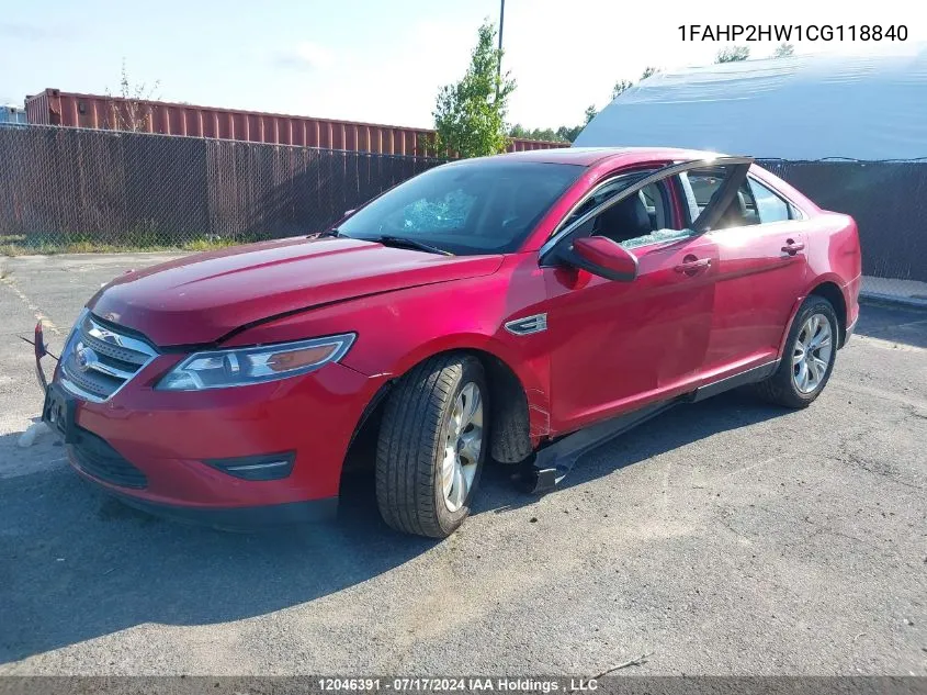 1FAHP2HW1CG118840 2012 Ford Taurus Sel