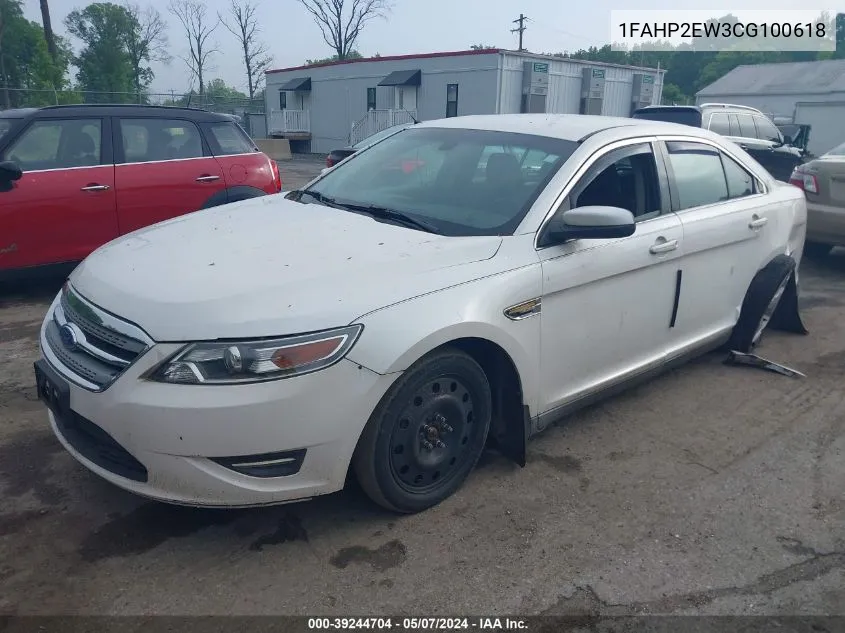 1FAHP2EW3CG100618 2012 Ford Taurus Sel