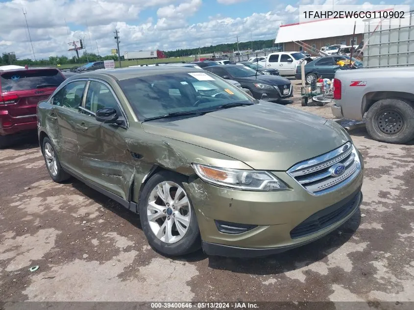 2012 Ford Taurus Sel VIN: 1FAHP2EW6CG110902 Lot: 39400646