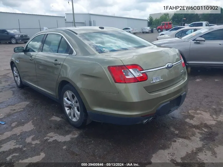 1FAHP2EW6CG110902 2012 Ford Taurus Sel