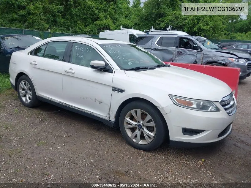 2012 Ford Taurus Sel VIN: 1FAHP2EW1CG136291 Lot: 39440632