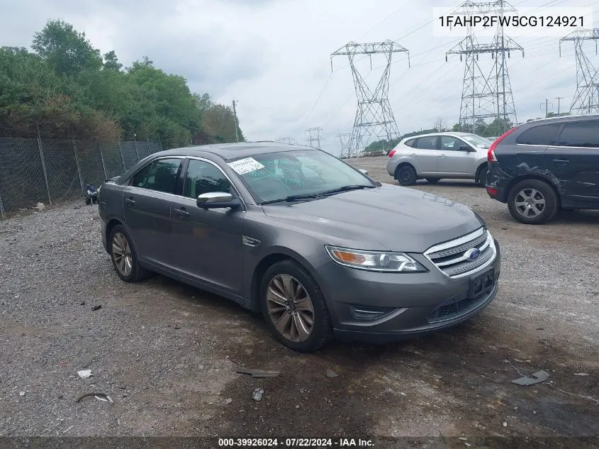 2012 Ford Taurus Limited VIN: 1FAHP2FW5CG124921 Lot: 39926024