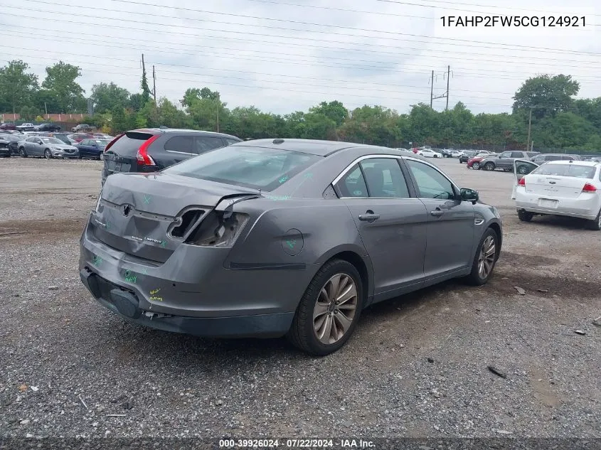 1FAHP2FW5CG124921 2012 Ford Taurus Limited