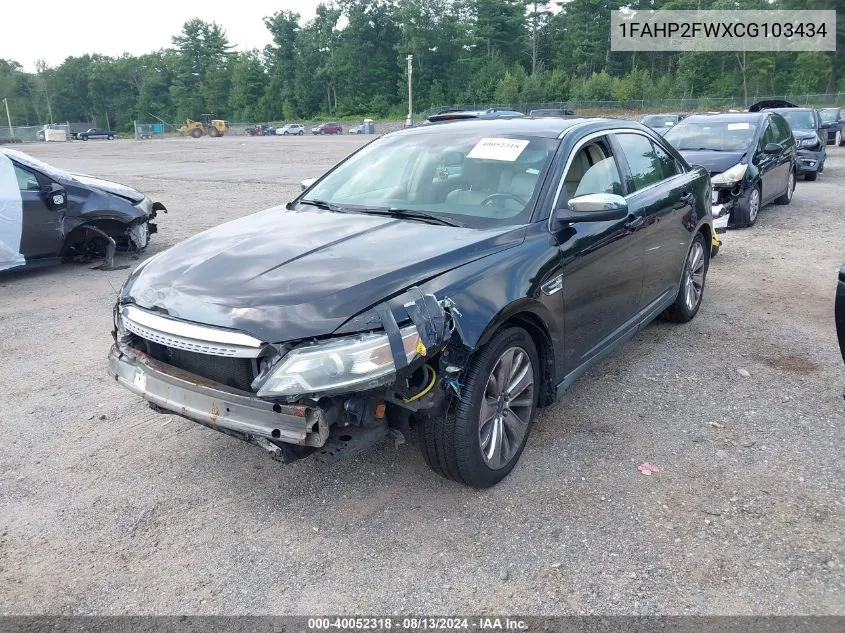 2012 Ford Taurus Limited VIN: 1FAHP2FWXCG103434 Lot: 40052318