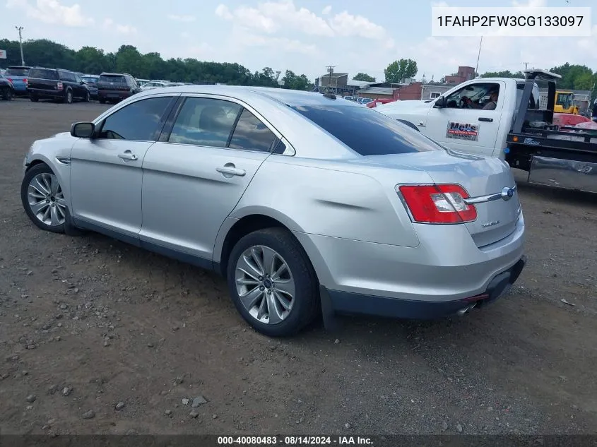 2012 Ford Taurus Limited VIN: 1FAHP2FW3CG133097 Lot: 40080483