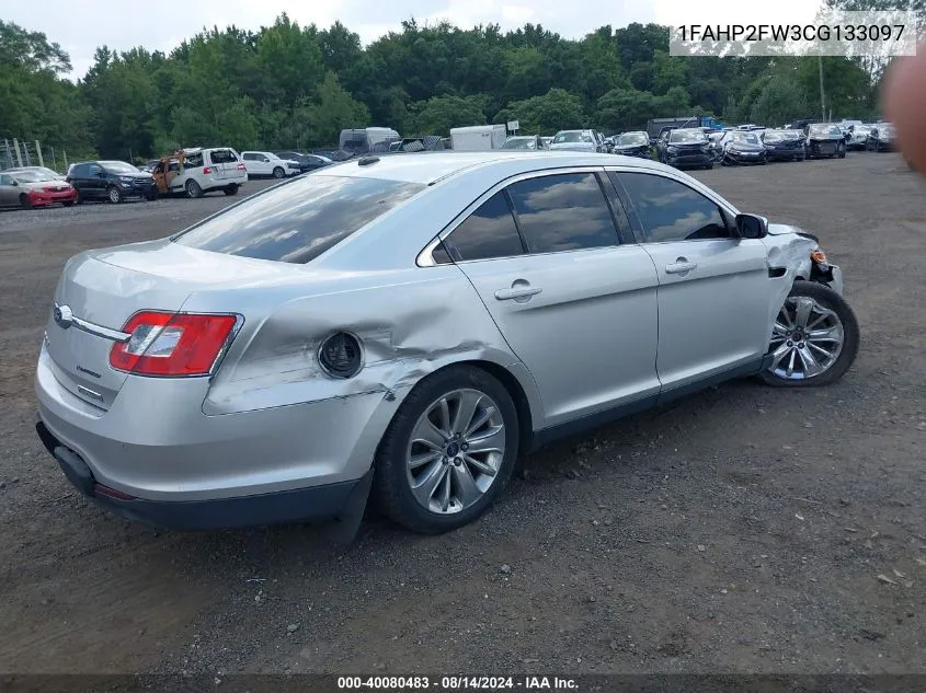 2012 Ford Taurus Limited VIN: 1FAHP2FW3CG133097 Lot: 40080483