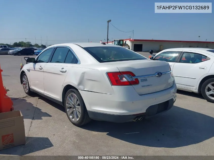 1FAHP2FW1CG132689 2012 Ford Taurus Limited