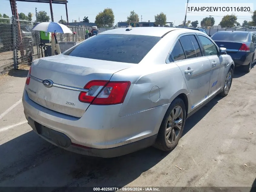 1FAHP2EW1CG116820 2012 Ford Taurus Sel