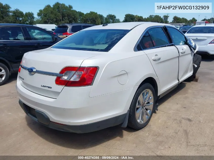 1FAHP2FW0CG132909 2012 Ford Taurus Limited