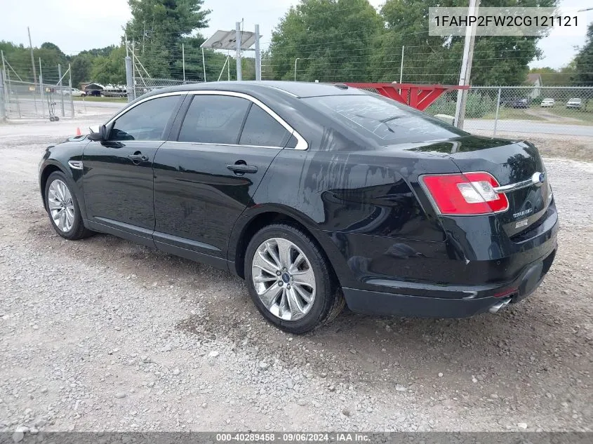 2012 Ford Taurus Limited VIN: 1FAHP2FW2CG121121 Lot: 40289458