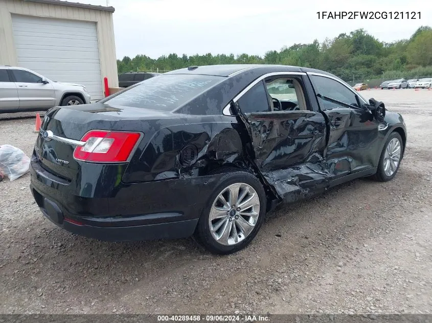 2012 Ford Taurus Limited VIN: 1FAHP2FW2CG121121 Lot: 40289458