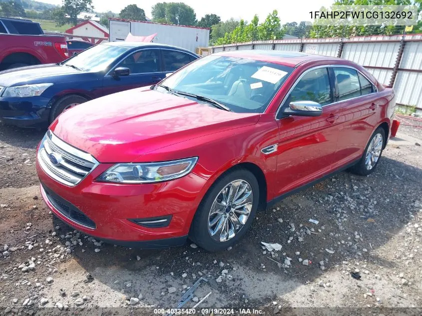 2012 Ford Taurus Limited VIN: 1FAHP2FW1CG132692 Lot: 40335420