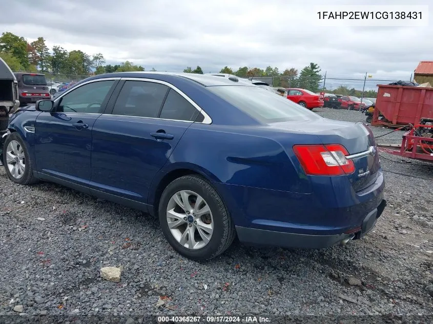 1FAHP2EW1CG138431 2012 Ford Taurus Sel