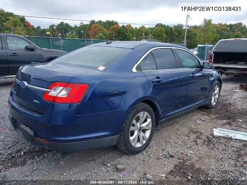 1FAHP2EW1CG138431 2012 Ford Taurus Sel