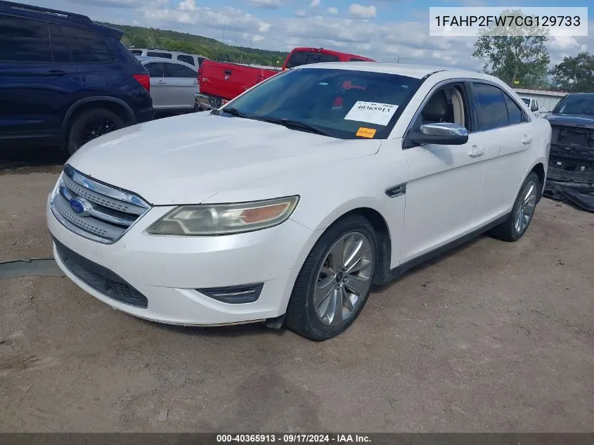 2012 Ford Taurus Limited VIN: 1FAHP2FW7CG129733 Lot: 40365913