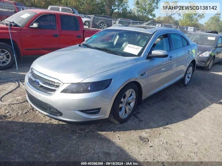 2012 Ford Taurus Sel VIN: 1FAHP2EW5CG138142 Lot: 40366389