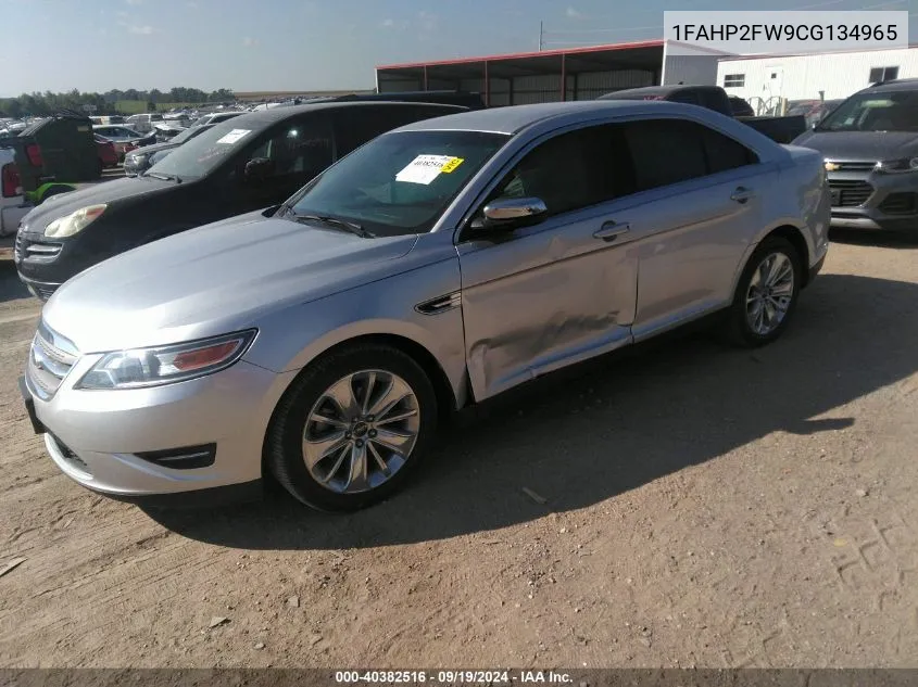 1FAHP2FW9CG134965 2012 Ford Taurus Limited