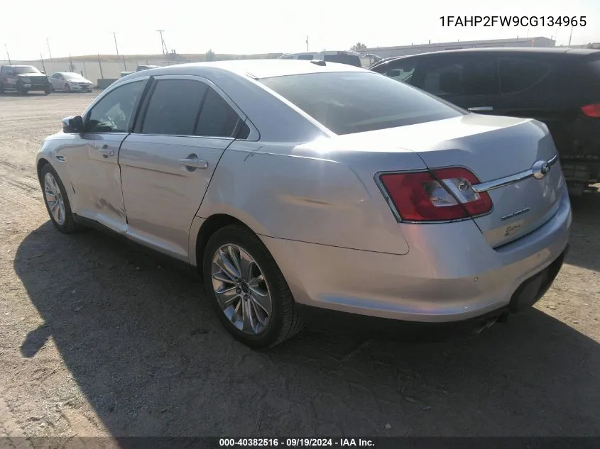 1FAHP2FW9CG134965 2012 Ford Taurus Limited