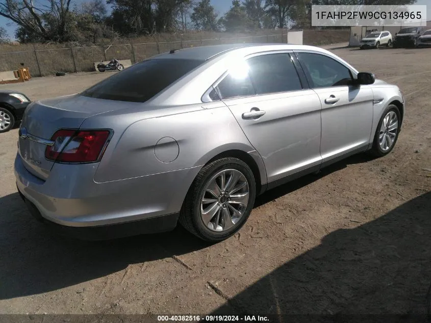 2012 Ford Taurus Limited VIN: 1FAHP2FW9CG134965 Lot: 40382516