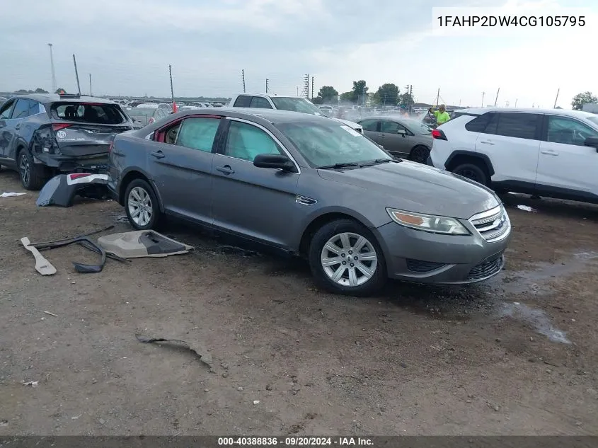 2012 Ford Taurus Se VIN: 1FAHP2DW4CG105795 Lot: 40388836