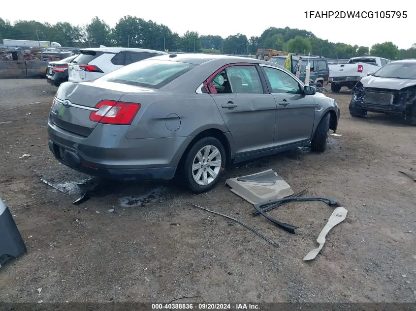 1FAHP2DW4CG105795 2012 Ford Taurus Se