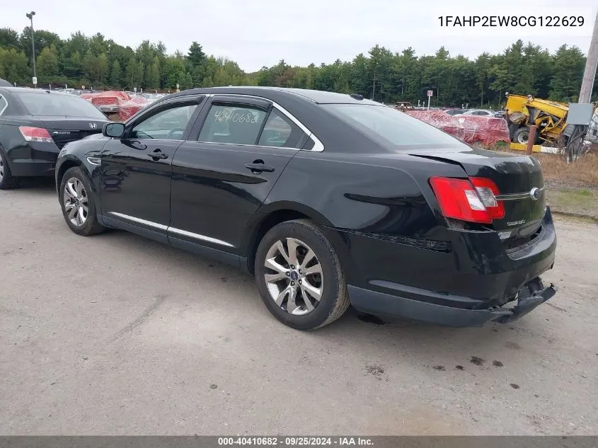 2012 Ford Taurus Sel VIN: 1FAHP2EW8CG122629 Lot: 40410682