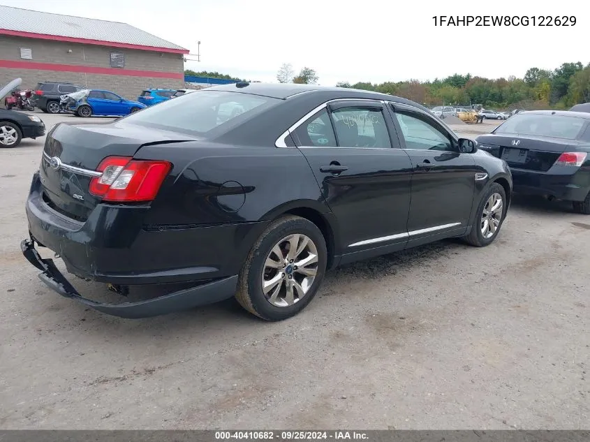 2012 Ford Taurus Sel VIN: 1FAHP2EW8CG122629 Lot: 40410682