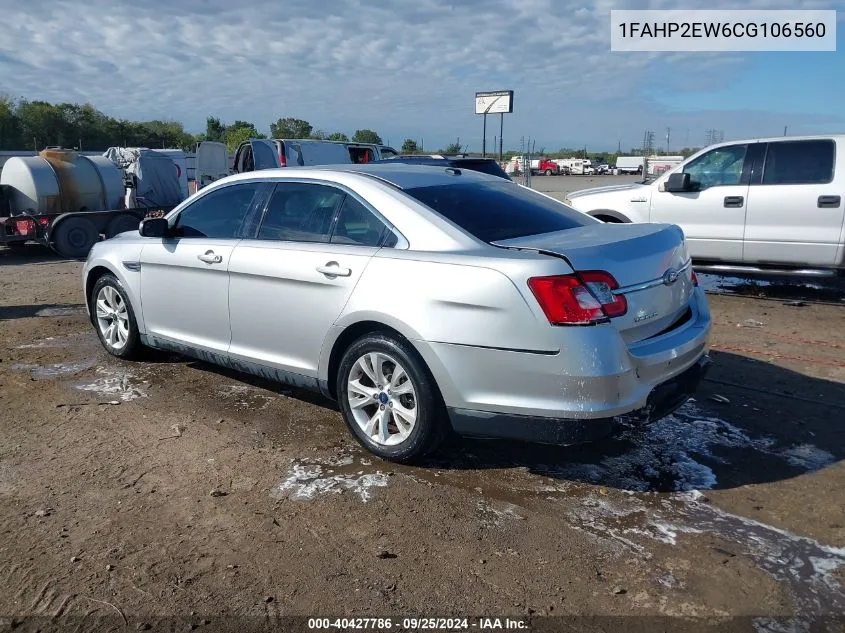 1FAHP2EW6CG106560 2012 Ford Taurus Sel